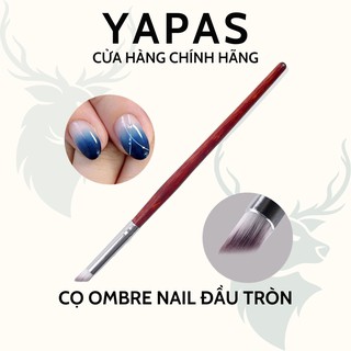 Cọ ombre nail vẽ móng , cọ làm ombre đầu tròn thân gỗ
