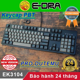 Bàn phím cơ Edra EK3104 Pro Outemu keycaps PBT Dye Dub Sky Dolch - Bộ phím cơ E-Dra EK3104 Pro Outemu Fuhlen