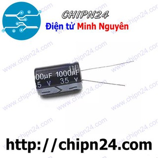 [5 CON] Tụ hóa 1,000uF 35V (13x21mm) (1000uF 35V