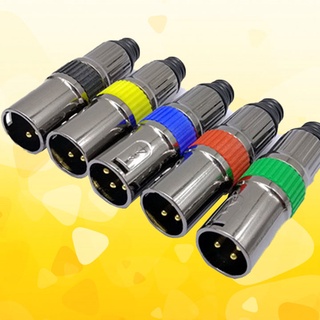 Jack Canon XLR đực màu bạc kim đồng dày, thân vỏ thép sáng bóng