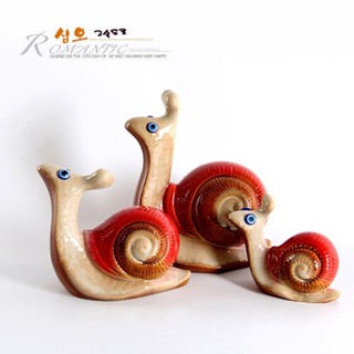 Đồ gốm sứ trang trí nhà cửa độc đáo ấn tượng Ốc Sên Đua Xe M29