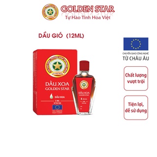 [Chính hãng] Dầu Xoa Golden Star Massage Dịu Nhẹ Mùi Hương Tự Nhiên - Thương Hiệu Cao Sao Vàng Golden Star (Chai 12ml)