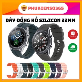 Dây đeo bằng silicon 22mm cho đồng hồ thông minh Samsung Galaxy Watch 3 45mm, Amazfit GTR2, GTR 2e