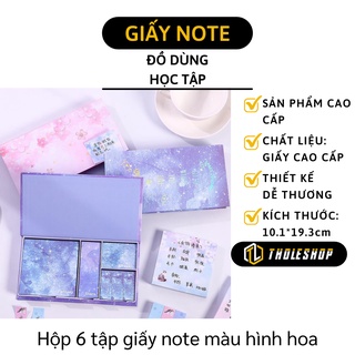 Giấy Note - Hộp 6 Tập Giấy Note, Ghi Chú, Đánh Dấu Nhiều Cỡ Kiểu Hàn Quốc 7869
