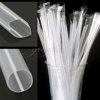 100g Ống hút trong suốt màng bọc Plastic Drinking Straw Cover