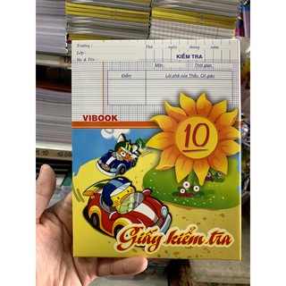 Giấy Kiểm Tra Vĩnh Tiến ô ly 20 tờ/hộp