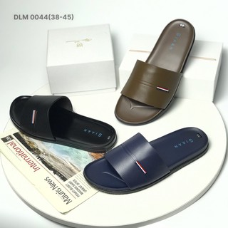 Dép lê nam GIA AN 38-45❤️FREESHIP❤️ Dép lê da bò quai bản ngang đế cao su mới phối khuy nam tính 0044