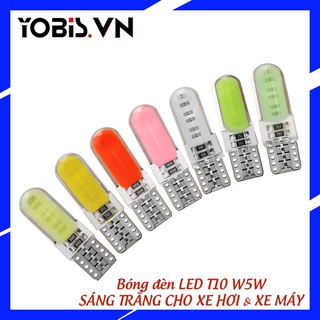 Bóng đèn LED T10 W5W 12SMD T10 DC12V ánh sáng trắng dành cho xe hơi