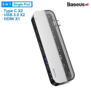 Bộ HUB Chuyển Đổi Đan Năng Baseus 5 in 1 Chính Hãng