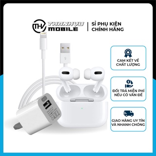 Combo Tai Nghe Airpods Pro + Bộ Sạc IP 1A Chính Hãng [Có Hộp,BH 12 tháng]USB-C To Lightning Sạc Ip 5/6/7/8/X/XS/11/12/13