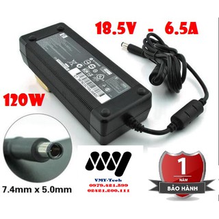 Sạc Laptop HP 18.5V 6.5A 120W Elitebook 8530p 8540p 8540w 8730w