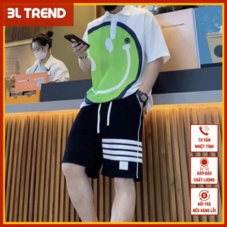 Quần áo thể thao nam hè cổ tròn cộc tay thoáng mát ,Bộ thể thao nam hè ,Bộ quần áo thể thao nam