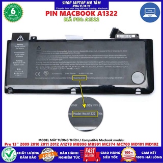 (BATTERY) PIN MAC A1322 (ZIN) DÀNH CHO MATBOOK PRO 13" A1278 MB990 MB991