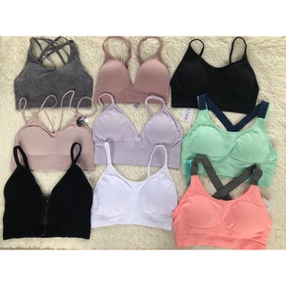 [Bigsize đến 100kg] Áo Bra Tập Gym Tập Yoga Sẵn Mút Nhiều Mầu Nhiều Kiểu Xuất Xịn