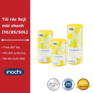 Túi rác tiện dụng Soji Inochi Hương Chanh - Túi rác văn phòng, Dẻo dai, co giản tốt và khó rách,Chất lượng Châu Âu