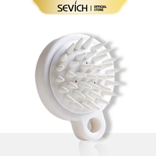 Bàn chải gội đầu silicon mềm SEVICH có túi khi bảo vệ tóc và giúp thư giãn da đầu