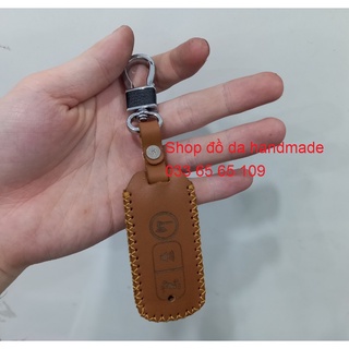 [Giá sốc] Bao da chìa khóa xe Honda SH, SH mode, PCX bằng da thật, kèm tặng móc khóa, khắc tên miễn phí