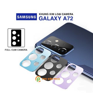 Dán camera Samsung A72 khung kim loại bảo vệ an toàn camera sau - Ốp viền camera Samsung Galaxy A72