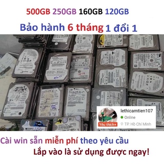 Ổ cứng laptop 500GB 250GB 160Gb 120GB HDD 160gb HDD 120GB HDD 250GB HDD 500GB hàng kho rã máy bảo hành 6 tháng