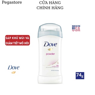 Lăn Khử Mùi Dove nữ Invisible Solid - lăn nách nữ 74g- sáp khử mùi dove - lăng nách nữ 24h