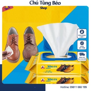Khăn Giấy Uớt Lau Giày Shoes Sneaker Thần Thánh Bịch 30 Tờ