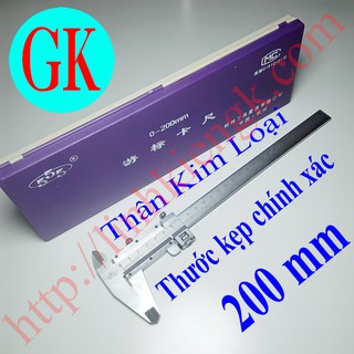 Thước kẹp 200mm thân kim loại | Thước kẹp 20cm