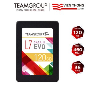 [Mã ELMALL10 giảm 10% đơn 500K] Ổ cứng SSD Team Group L7 EVO 120GB Sata III 2.5inch 7mm