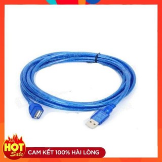 [Chính Hãng] Dây nối dài usb 1.5m xanh chống nhiễu-dây usb 1 đầu đực 1 đầu cái