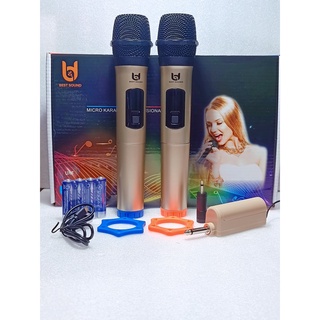 [Mã ELHACE giảm 4% đơn 300K] micro không dây bd W003 . Micro karaoke đa năng tiện dụng chất âm hay