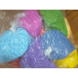 1kg Xốp 10 Màu phân bịch riêng bỏ hộp quà, trang trí Slime