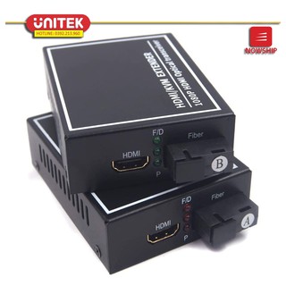 [Mã 254ELSALE giảm 7% đơn 300K] Bộ Converter Quang HDMI KVM Extender 1080P Kéo Dài 20KM Có Cổng USB