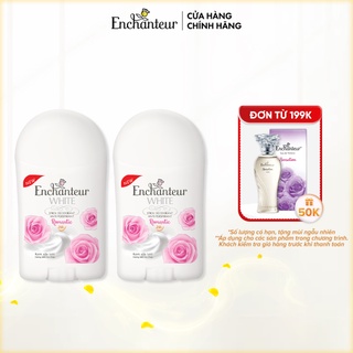 Combo 2 Sáp khử mùi trắng da Enchanteur Romantic 40g/chai