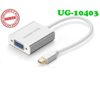 Dây chuyển đổi mini Displayport sang VGA Chính hãng Ugreen 10403 vỏ hợp kim nhôm MD107