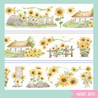 [Chiết] Washi tape 5x35cm chủ đề phong cảnh cây cối, băng dán trang trí làm tranh washi Mono_box