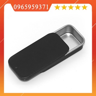 Hộp thiếc nắp trượt đựng nước hoa khô, sáp thơm, son dưỡng