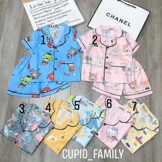 BỘ PIJAMA THÔ HÀN CHO BÉ TRAI BÉ GÁI XINH YÊU - BPT201N