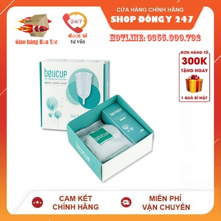 ✅Cốc Nguyệt San BeUcup Silicol Y Tế Wacker Đức Siêu Mềm, Đạt Chuẩn FDA Hoa Kỳ, Hàng Chính Hãng [Freeship] ❤️