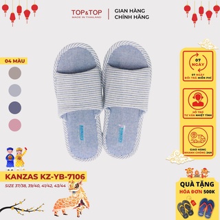 [Mã LT50 giảm 50k đơn 250k] Dép đi trong nhà nam nữ Kanzas KZ-YB-7106 đế cao su siêu êm, chống trượt tốt
