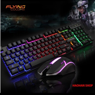 Bàn Phím Giả Cơ K8 - K3612 - Combo phím chuột giả cơ gaming có led siêu bền - phím nảy