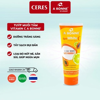 Muối Tắm A Bonne Tẩy Tế Bào Chết Vitamin C Spa White Creamy Salt Tuýp 350gr