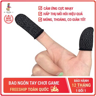 Bộ 2 bọc ngón tay cảm ứng chơi game mobile thoáng khí chống trượt ra mồ hôi và xây xước màn hình Phặn Phặn