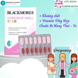 Khoáng chất + Vitamin Tổng Hợp Chuẩn Bị Mang Thai Blackmores Conceive Well Gold Úc Giúp Mẹ Khỏe, Bé Khỏe Và Thông Minh
