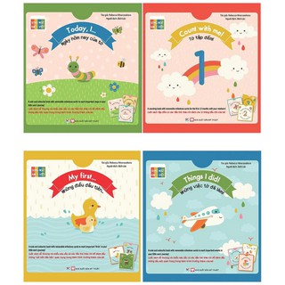 Combo Sách Tương Tác - Song Ngữ Anh Việt: Count With Me + My First + Things I Did + Today, I… (Bộ 4 Cuốn)