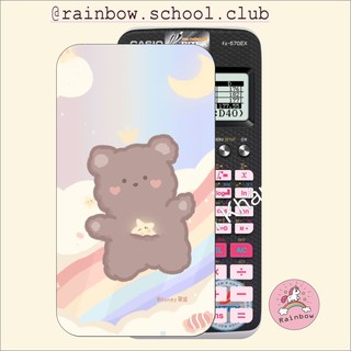 miếng skin máy tính in theo yêu cầu bear máy tính casio 580