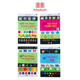 [Mã BMBAU50 giảm 7% đơn 99K] Sách - phát triển tư duy cho bé - thử thách toán học, con số, logic,iq ( Bộ 4 cuốn )