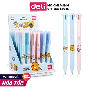 Bút bi dầu nhiều màu Deli – 4 màu ngòi - S170