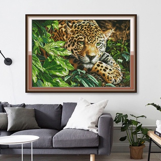 Tranh sơn dầu số hóa rẻ,đẹp-tranh tô màu theo số- tranh hoa sen xanh , Tặng khăn,khung gỗ 40x50-Moonshop-T1