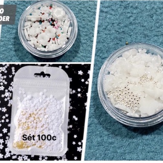 Bán lẻ Rẻ- Rẻ hơn sỉ 100c ( mới về y hình 100%) chiếc hoa sứ trắng trang trí móng tay