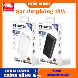 Sạc dự phòng 20000mah , kèm sạc nhanh 18W , chính hãng bảo hành 12 tháng