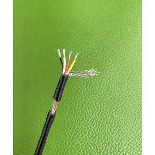Dây tín hiệu chỗng nhiễu 4 pin chuyên đi dây âm thanh (màu đen 3.5mm) . Dây linda 5 ruột đen.
